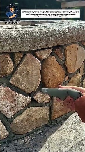 Perfect Stone Masonry Joints with a Grout Bag | Clean & Professional Finish