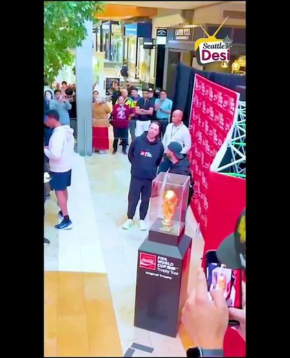 Bringing you exclusive moments - Captured the iconic FIFA World Cup Trophy at Bellevue Square.