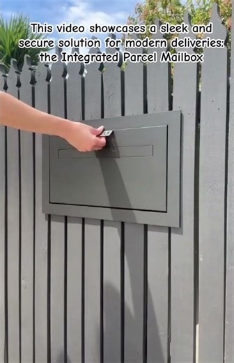 Secure Your Deliveries: The Ultimate Fence-Mounted Parcel Box #HomeSecurity #ParcelBox #Modern