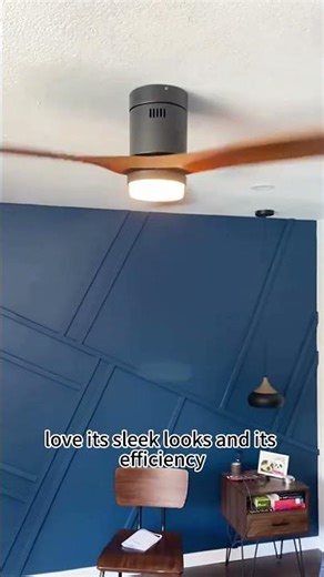 Quiet Flush Mount Ceiling Fan for Apartments #ceilingfan #fanlight #homeupgrades #cozyhome