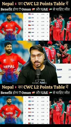 Nepal must win to improve their position in the CWC League points table, with Oman and UAE giving tough competition.#fyp #foryou #foryoupage #Nepalcricket #crictok@Dipendra singh Airee @Karan KC @CAN Official
