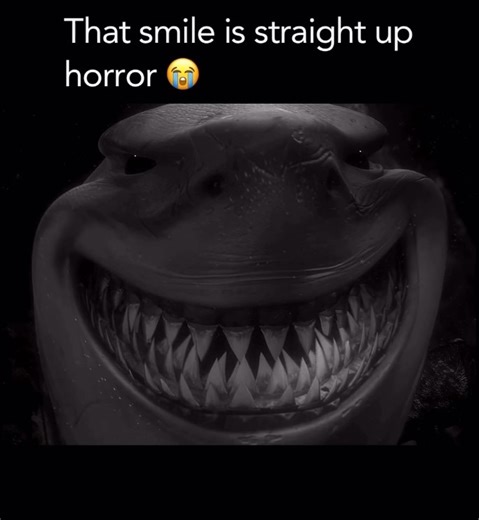 Shark Smile Is Scery. Finding Nemo Movie Scene