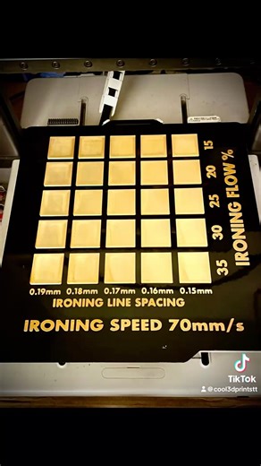 Bambu Lab A1 ironing setting test #bambulab #3dprinting #diy