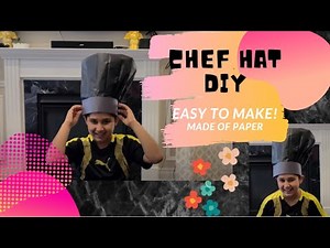 How to make MASTERCHEF Hat with Paper | DIY Chef Cap | 8K Video Quality