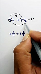 Step-by-step adding mixed number | same numerator Fractions | #maths #mathematica #mathshorts #math