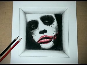 ジョーカーを描いてみた 色鉛筆画 Drawing The Joker - Heath Ledger