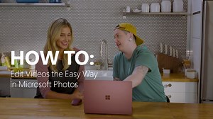 Take your memories and make them into movies. Watch our Microsoft Photos How-To and get started in minutes. | Windows