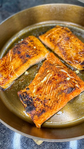 2.6K views · 29 reactions | Cast iron coho salmon with a soy garlic butter! Doesn't get any better than than!  #cohosalmon #salmon #salmonrecipe #bachans #oonipizzaoven #CastIronCooking #dinnerparty #seafoodfeast #pizzaovencooking #SundayFundayVibes #videoreelsfbreels #thisjewcanque | This Jew Can Que | Facebook