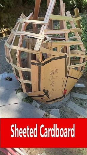 How to make large cardboard rocks