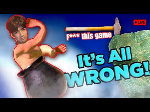 playing getting over it for first time || my epic reactions 😡😒