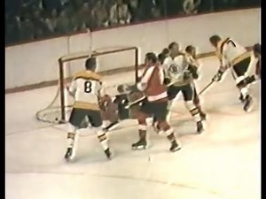 10/25/1970 Flyers at Bruins highlights (no sound) Boston's Ted Green notches first goal in return!