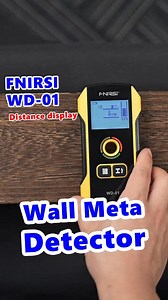 FNIRSI® WD-01 Wall Detector Scanner 🛠️ Precision Positioning: 🎯 Let the drill no longer be dangerous 🚧 Maximum detection depth: • 🧲 Metals: 120mm • 🧱 Non-ferrous Metals (Copper): 100mm • ⚡ AC Wire: 50mm • 🔗 Single-strand Copper Wire: 40mm • 🌳 Wooden: 20mm (Precision mode) / 38mm (Depth mode) Power Supply: 🔋 3.7V 300mAh lithium battery, Type-C charging 🔌 Product Size: 📐 138*68*22mm | Fnirsi