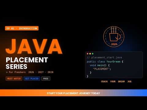 Java Placement Prep தமிழில் 🔥 இதை Miss பண்ணா Interview-ல Fail!