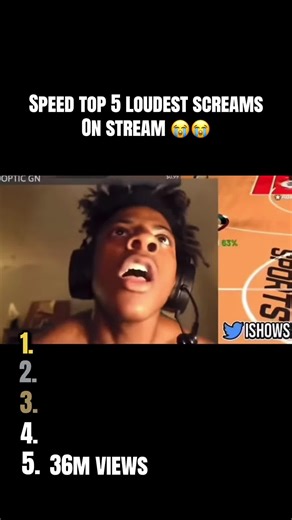 Speed TOP 5 loudest screams on stream 😭 #speed #fyp #meme #scream #ranking