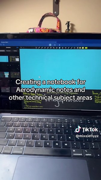 Creating a notebook for Aerodynamic notes and other technical subject areas #flightschool #✈️ #aviation