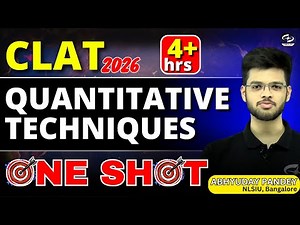 CLAT Quantitative Techniques One Shot | CLAT 2025 Exam Preparation | Abhyuday Pandey