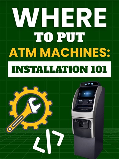 𝗪𝗵𝗲𝗿𝗲 𝘆𝗼𝘂 𝗶𝗻𝘀𝘁𝗮𝗹𝗹 𝘁𝗵𝗲 𝗔𝗧𝗠 𝗺𝗮𝘁𝘁𝗲𝗿𝘀 𝗷𝘂𝘀𝘁 𝗮𝘀 𝗺𝘂𝗰𝗵 𝗮𝘀 𝘄𝗵𝗲𝗿𝗲 𝘆𝗼𝘂 𝗽𝗹𝗮𝗰𝗲 𝗶𝘁. High traffic means nothing if the machine is hidden, hard to access, or out of compliance. Placement matters more than most owners think. Before you bolt it down, ask yourself: What’s the goal here? ✔ More foot traffic and in-store sales ✔ Steady surcharge income 💰 ✔ Serving a cash-heavy crowd Then get the basics right: ✔ Visible. Not hidden behind a snack rack ✔ Near nat
