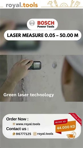Bosch Laser Measure 0.05 – 50.00 m – royal.tools
