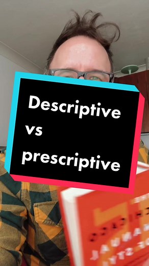 Replying to @dreadpiratedad The dictionary should never be your go-to authority for a word’s meaning - it doesn’t purport to be one, anyway #dictionary #prescriptivist #descriptivist #language
