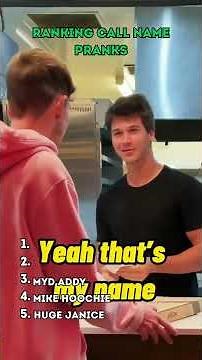 Ranking the Funniest Call Name Pranks