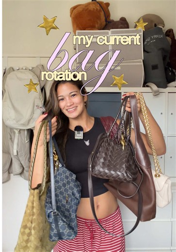 Current bag rotation: Gucci Madison, Bottega Andiamo, Parachute