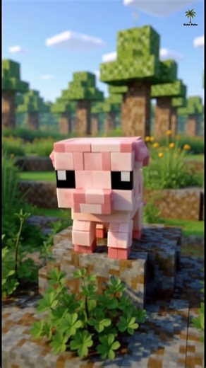 Cute Minecraft Animals Fall Into Pieces #minecraftrealistic #funny #memes