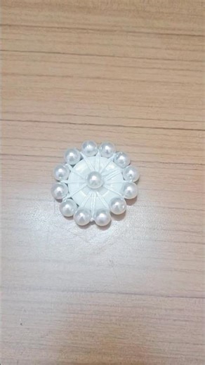 ✨ DIY Pearl Button 😍 #ButtonMaking #Embroidery #DIYFashion #KurtiDesign