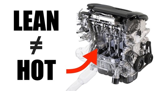 Why lean engines do not run hot - myth busted