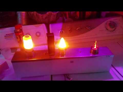 LED Flicker Flame/Fire Effect bulbs REVIEW E11/E12 Candelabra base