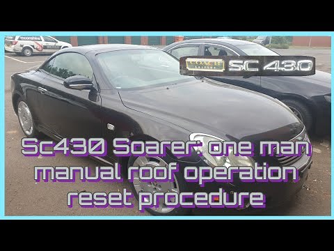 Lexus sc430 Folding Hardtop problem and one-man manual operation procedure