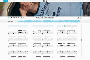 WET LEG - Wet dream - interactive drum sheet music - Play drums online