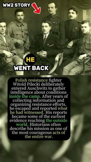 The Prisoner Who Escaped Auschwitz — Then Went Back Inside 😳 #WW2 #WorldWar2 #WarStories