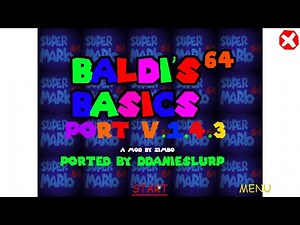 Baldi's Basics 64 V1.4.3 Port - Baldi's Basics Classic Mod gameplay #2