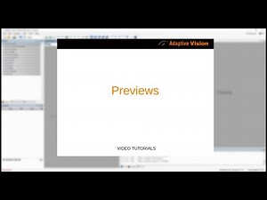 8. Adaptive Vision Studio Tutorial: Previews