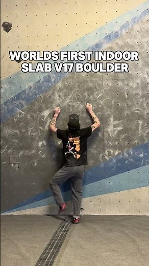 Worlds First Indoor V17 🤯👀 #climbing #bouldering #rockclimbing #climb #climbinggym