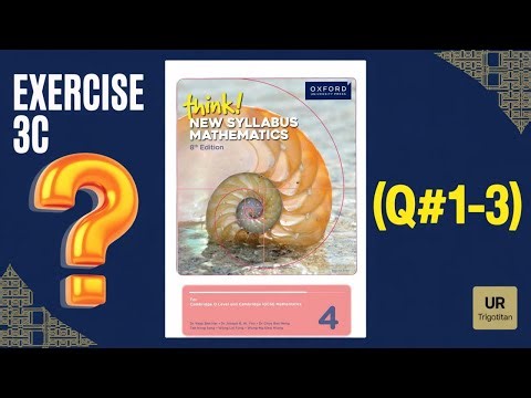 Exercise 3C (Q#1-3) | Think New Syllabus Mathematics 8th Edition (Book 4)