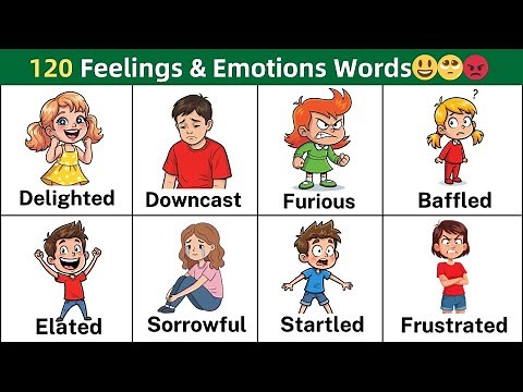 120 English Words to Express Feelings & Emotions | Learn English Vocabulary with Pictures