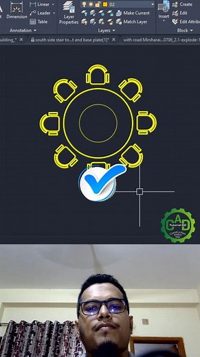 119K views · 2.7K reactions | Set Chair by using Polar Array Command #tutorial #cadsoftware #autocad #viral #civilengineering #PolarArray | CAD Tutorial BD | Facebook