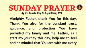 34K views · 7.4K reactions | Sunday Prayer with Bible Reflection | Audio Format | July 17, 2022 *with priestly blessing ---------------------------------------------- 16th Sunday in Ordinary Time Fr. Ronald Rey P. Espartinez, SVD Author of this prayer, the Admin and Content Creator of WORDS to Light Our Path Facebook Page ------------------ God Bless Everyone Please take care the whole day! | WORDS to Light Our Path by Fr. Ronald Rey Espartinez, SVD | Facebook
