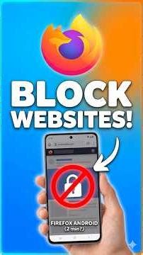 How to Block Websites on #Firefox #Android in 2 Minutes?
