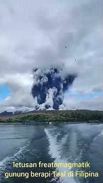 letusan gunung berapi Taal di Filipina