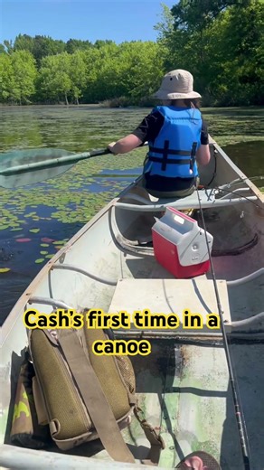 Canoe fishing with my son. #fishing #outdoors #arkansas #campping