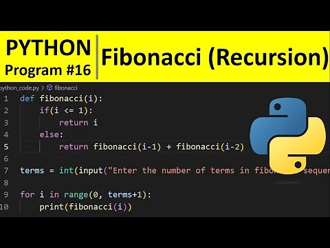 Python Program #16 - Print Fibonacci series using Recursion in Python
