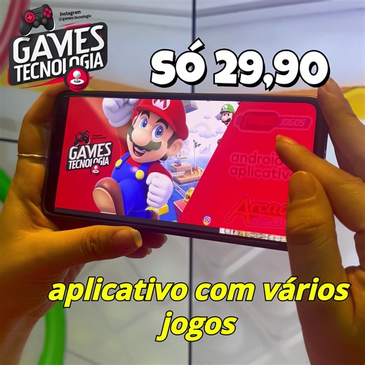 ✅Promoção de R$97,00 por R$29,90! Olha só esse Sistema pra você transformar seus dispositivos em um Super Vídeo Game Retrô com 100 Mil Jogos😱😱😱 ✅Celular/Tablet📲 ✅Computador/Notebook💻 ✅Tv Box🕹 ✅Smart Tv📺 😉Já imaginou jogar aqueles jogos clássicos que marcaram sua infância e viver aquela nostalgia boa?🎮🎮 ☑️Super Mario World - Mario Kart - Mario 64 ☑️Donkey Kong - Aladdin - Crash - Sonic ☑️Futebol/Brasileirão - Superstar Soccer - FIFA ☑️Street Fighter - Tekken - Mortal Kombat E muito mais