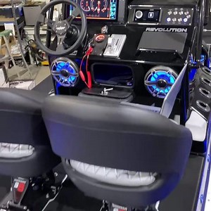 6.4K views · 181 reactions | ES Custom Boats - SIMMONS Revolution 25 (#409) - just finished up programming the DTS Race Controls, Power Pole CHARGE and tuning Audio System. Getting ready to head out to Tampa FL area. Sooo Nice! | ES Custom Boats | Facebook