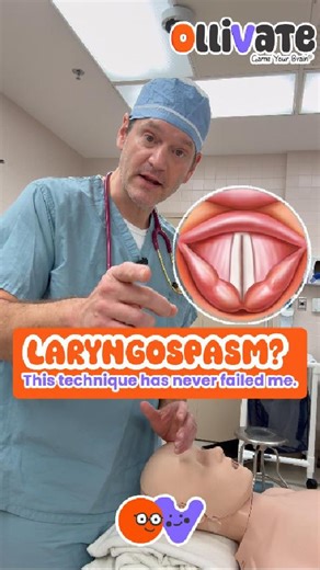 𝐎𝐥𝐥𝐢𝐯𝐚𝐭𝐞 - gamified learning for CRNAs, SRNAs, and Nurses! on Instagram: "This is the technique I use when laryngospasm won’t break. Do you use the same approach, or do you have a different go-to? #anesthesia #crna #srna #airwaymanagement #crnaschool #anesthesiatips #scrublife #nurselife #anesthesialife #operatingroom #gameyourbrain #ollivate"