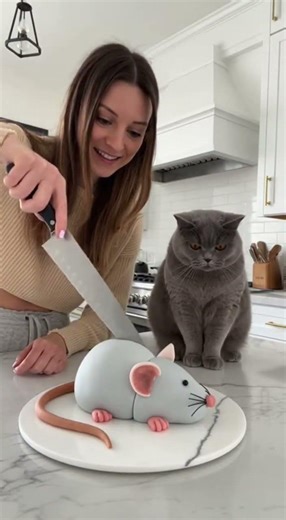 Cat Freaks Out Cutting Pranks Gones Wrongs #soraai #sora2 #cat #catcake #catlovers #trending