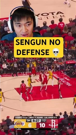 SENGUN JUST WALKED AWAY 😳🔥 ZERO DEFENSE ON ELIMINATION PLAY #nbashorts #lakers