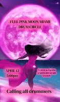 Full Pink Moon Miami Drum Circle at 80th Lifeguard 04 / 12