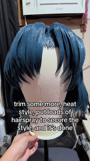 Sailor Mercury Wig Styling Tutorial for Cosplay Enthusiasts